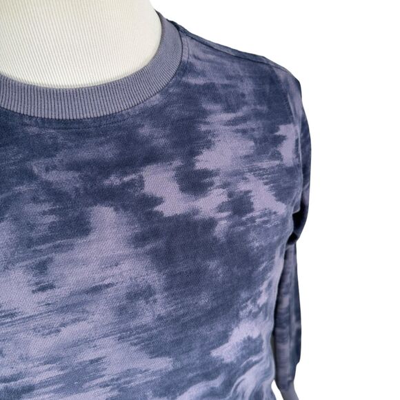 Athleta Sundown Sweatshirt Women’s Small Tie Dye Crewneck Top Grayish Purple - Picture 2 of 9